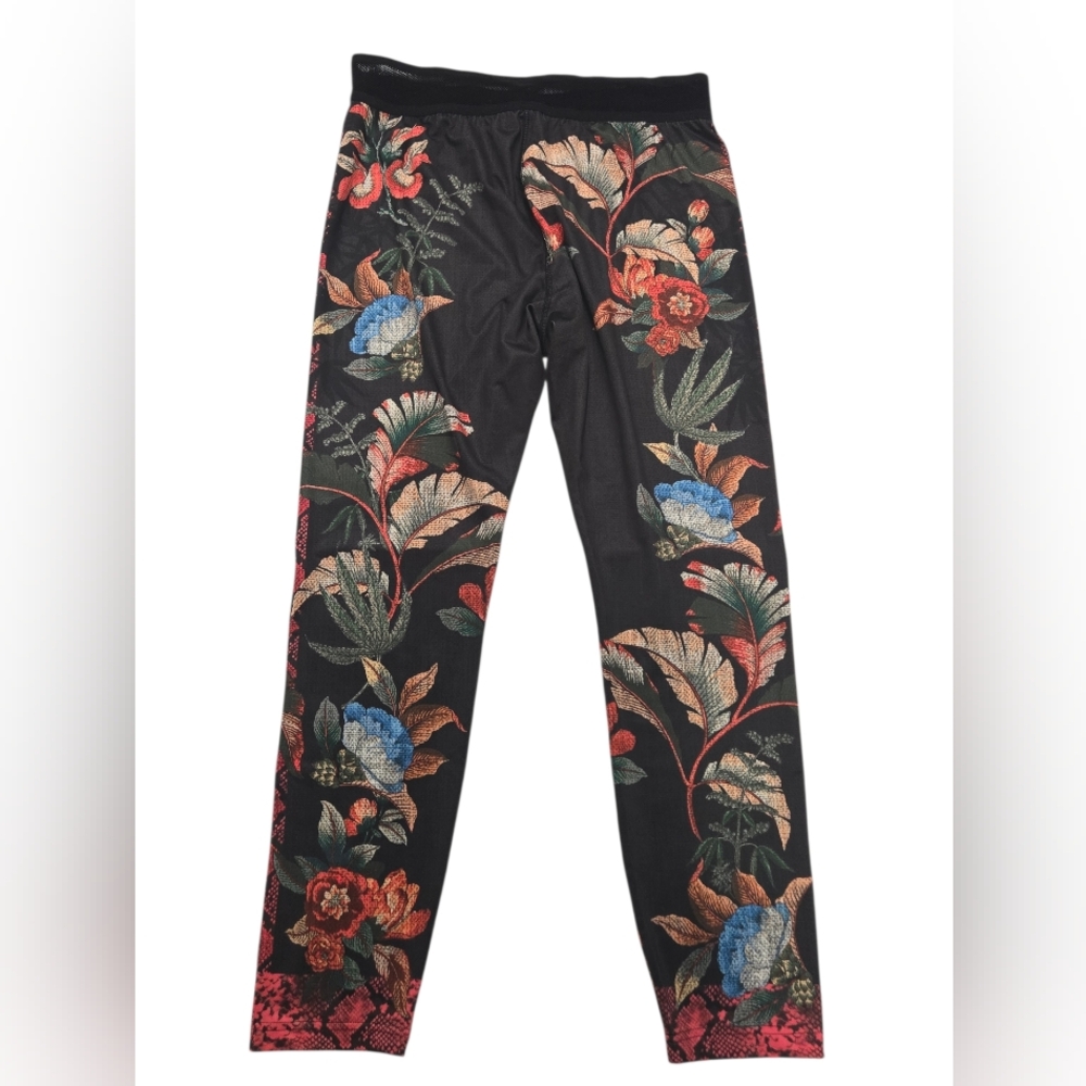 Pam and Gela Floral Track‎ Pants SZ LARGE NEW